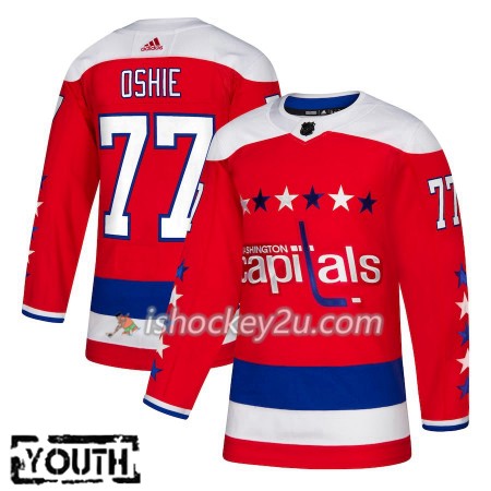 Børn NHL Washington Capitals Trøje TJ Oshie 77 Adidas 2018-19 Alternate Authentic
